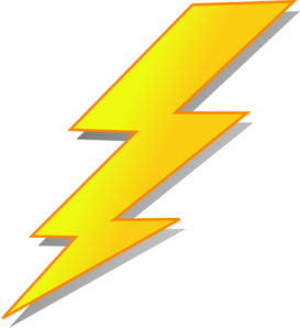 yellow bolt clip art