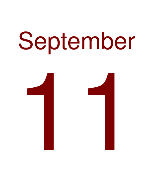 11 september englische schreibweise