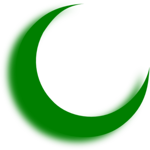  Green Moon Clip Art