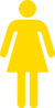 Yellow Symbol Woman Clip Art