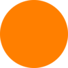 Glossy Orange Circle Icon Clip Art