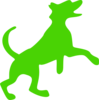 Green Dog Clip Art