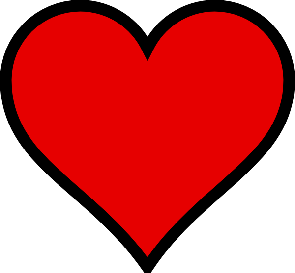 red heart clip art free - photo #19