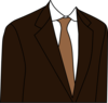 Brown Suit Clip Art