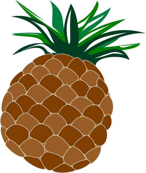Cute Pineapple Clip Art at Clker.com - vector clip art online, royalty