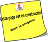 Work In Progress French Logo Clip Art