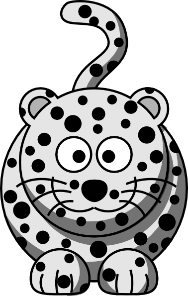 snow leopard clipart - photo #3