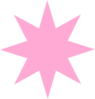 Pinker Star Clip Art