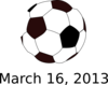 Soccer Ball With Date Clip Art