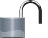 Silver Lock 2 Clip Art