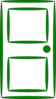 Door Green Clip Art