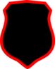 Slightly Rounded Cornered Shield 3 Clip Art