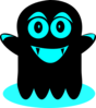 Blue And Black Ghost Clip Art
