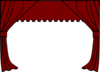 Maroon Theater Curtain Clip Art