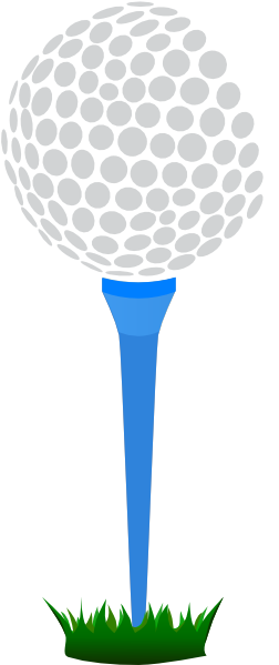 golf ball and tee clip art - photo #2