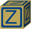 Letter Alphabet Block Z Clip Art
