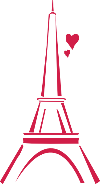 Love Paris Pink Clip Art at Clker.com - vector clip art online, royalty