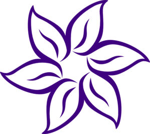 Flower  on Purple Flower Outline Clip Art   Vector Clip Art Online  Royalty Free