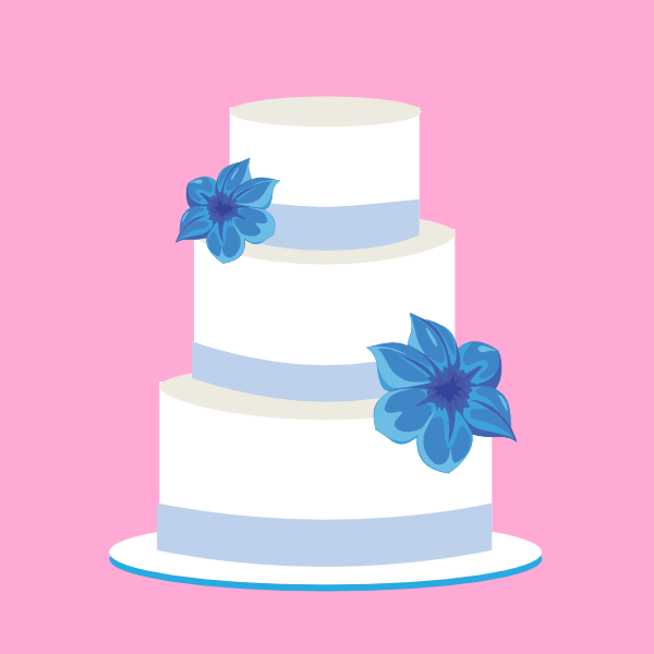 wedding cake silhouette clip art