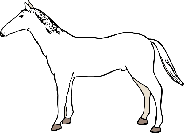 clip art horse outline - photo #11