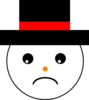 White Red Sad Clip Art