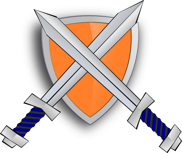 free clipart crossed swords - photo #20