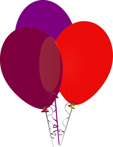 clipart purple balloons - photo #45