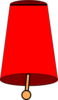 Red Cow Bell Clip Art