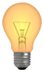 Half Lit Lightbulb Clip Art