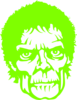 Zombie.green Clip Art