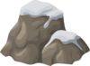 Alpine Landscape Rock Snowy Clip Art