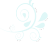 Paisley Swirl Blue/grey Clip Art