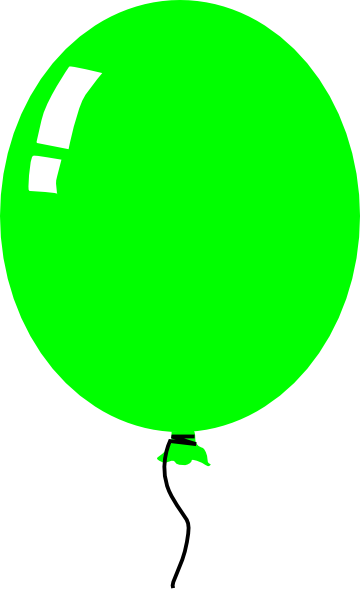 green balloon clip art - photo #5