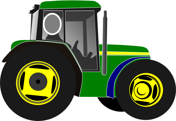 green tractor clipart - photo #6