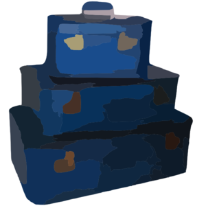Largerbpicbluesuitcase Clip Art
