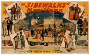 The Sidewalks Of New York Clip Art