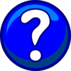 Question Mark - Blue Clip Art
