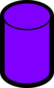 Purple Database Clip Art