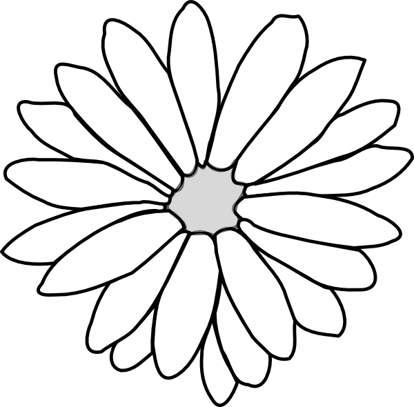free clipart flower outline - photo #1