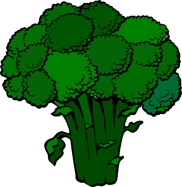 Dark Broccoli Clip Art at Clker.com - vector clip art online, royalty