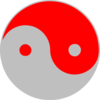 Red Yin Yang Clip Art