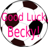 Good Luck Becky Clip Art