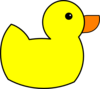Yellow Duck clip art - vector clip art online, 