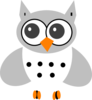 White Baby Owl Clip Art