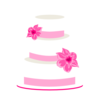 Pink Wedding Cake Clip Art