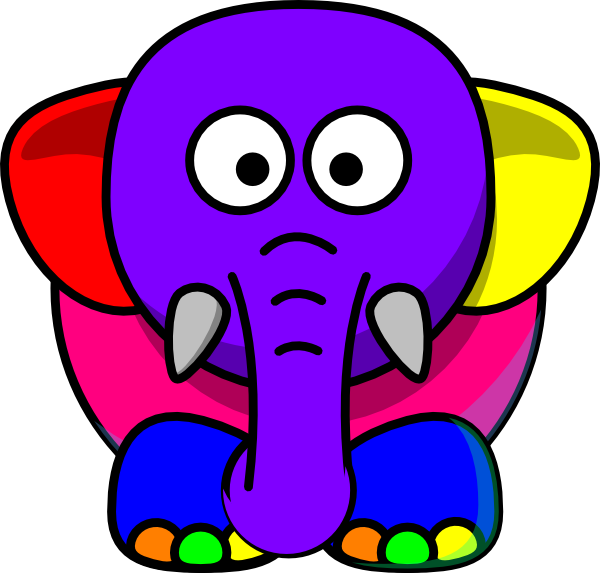 free clipart elephant cartoon - photo #47