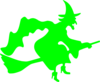 A Green Witch Clip Art