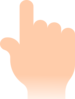 Hand Pointing Up Clip Art