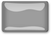 Silver Rectangle Blank Button Clip Art