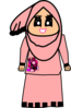 Muslimah Doodle Raya Clip Art